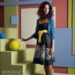 Anthropologie Floreat Dress Embroidered Step by Step Size 10